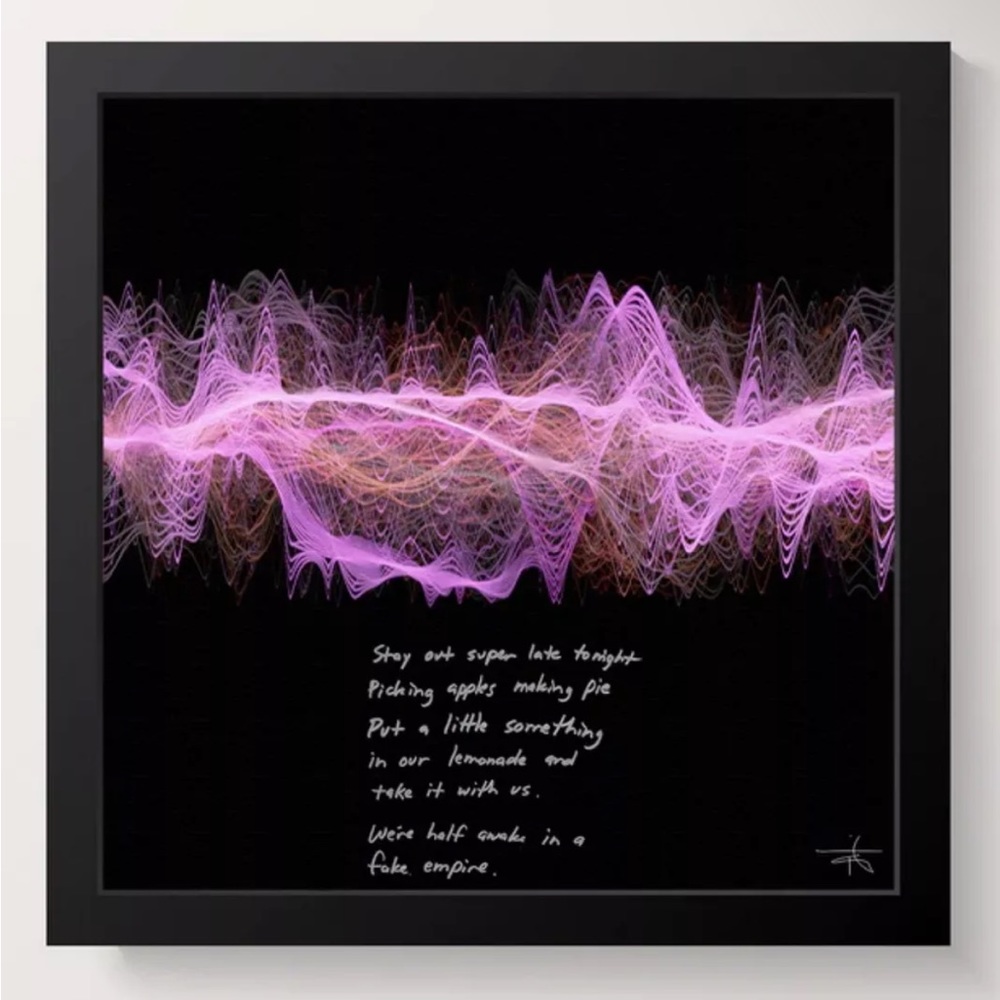 Soundwaves Art The National Band "Fake Empire” Tim Wakefield Matt Berninger